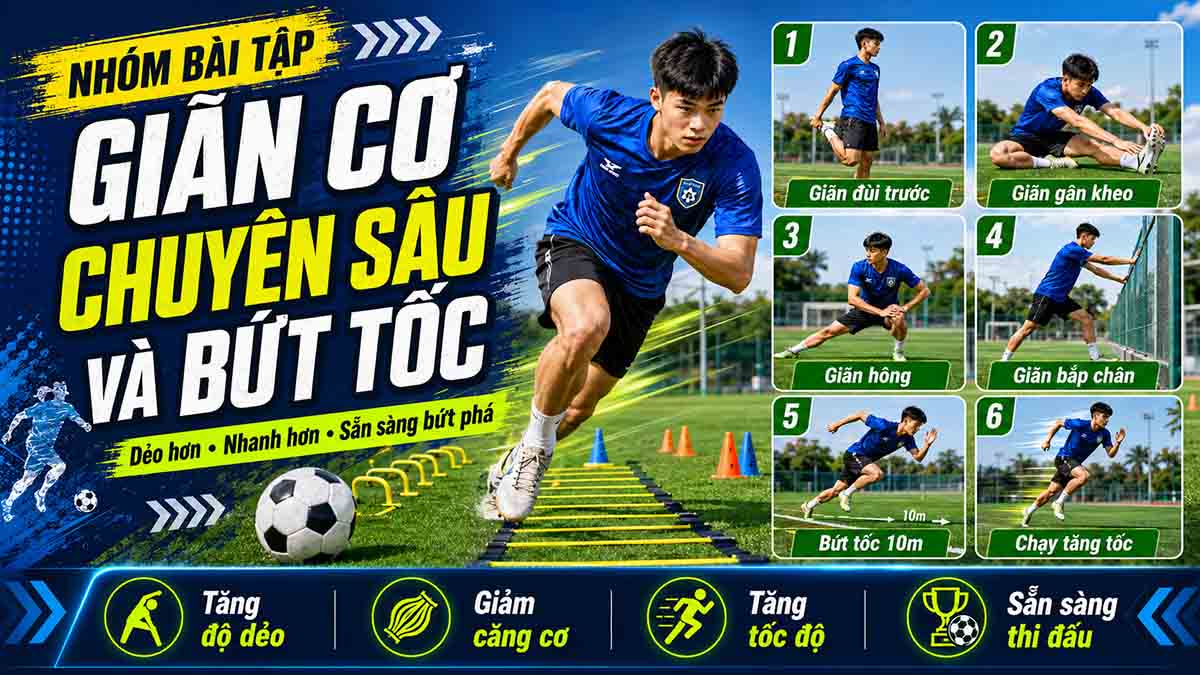 Top 8 Bài Tập Khởi Động Trước Khi Đá Bóng Tránh Chấn Thương 3 Nhóm Bài Tập Giãn Cơ Chuyên Sâu Và Bứt Tốc