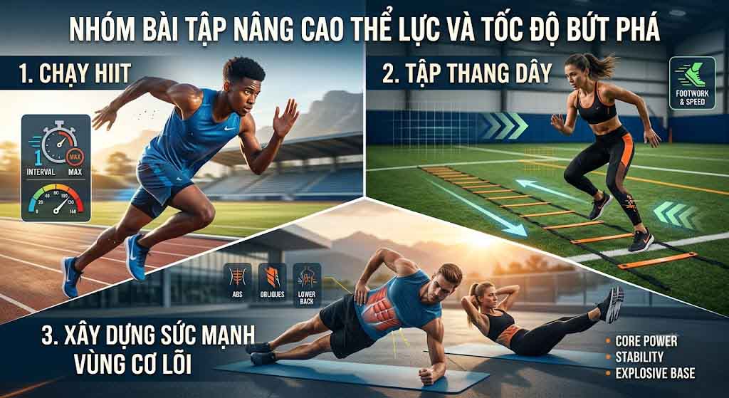 12 Bài Tập Bóng Đá Chuẩn Sách Giáo Khoa Cho Mọi Vị Trí 2 Nhóm Bài Tập Nâng Cao Thể Lực Và Tốc Độ Bứt Phá