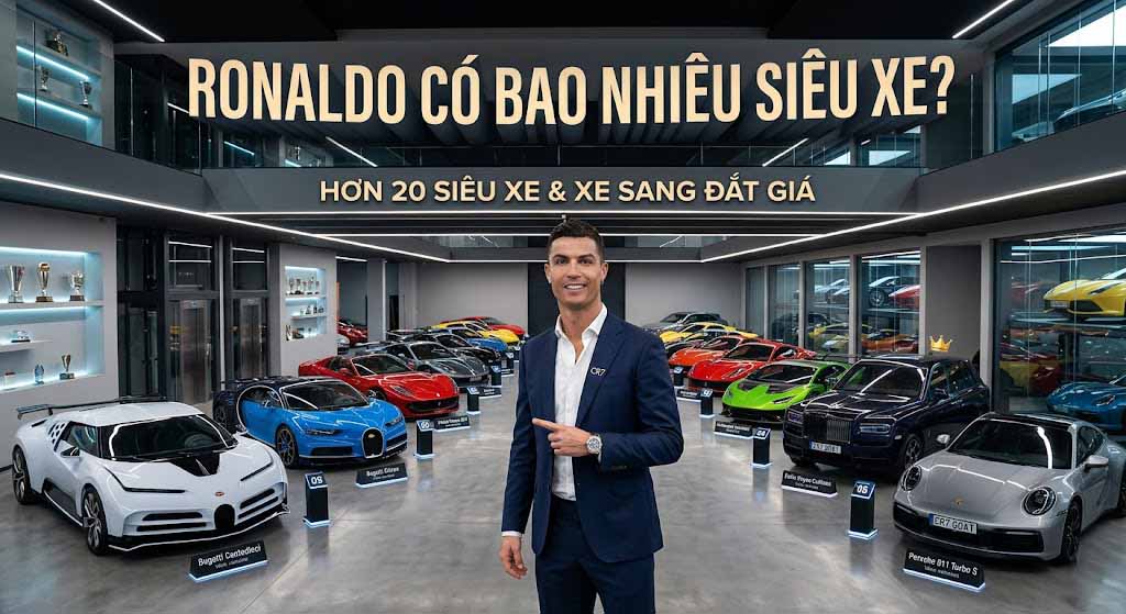Ronaldo có bao nhiêu siêu xe?