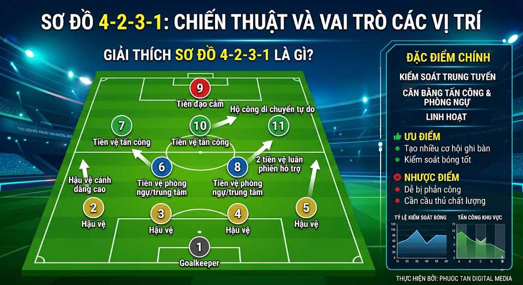 Sơ đồ 4-2-3-1 là gì?
