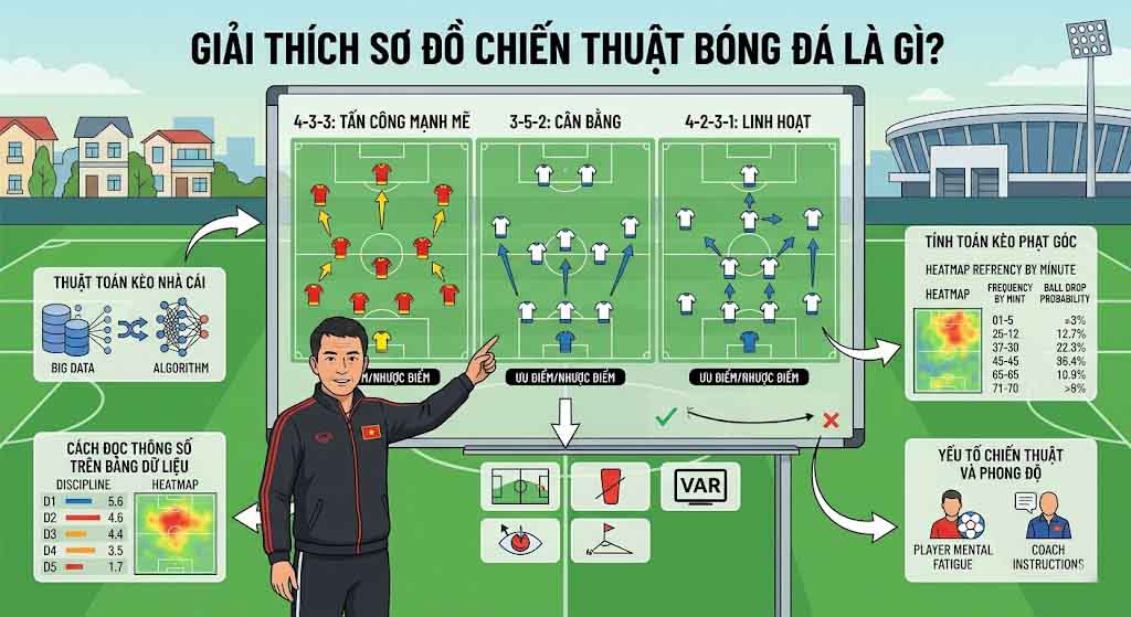 Sơ đồ chiến thuật bóng đá là gì?